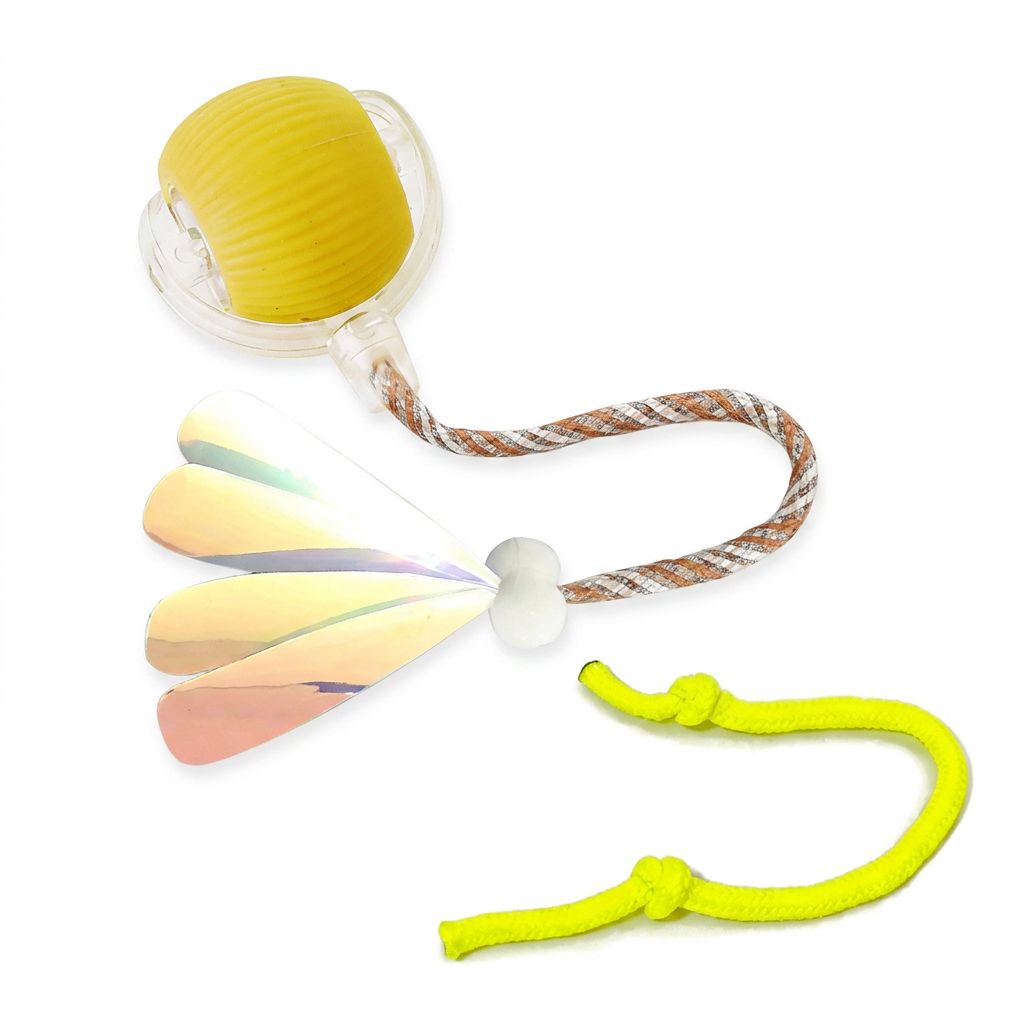 Smart Rolling Cat Ball with Mesh Tail – cat product view 10