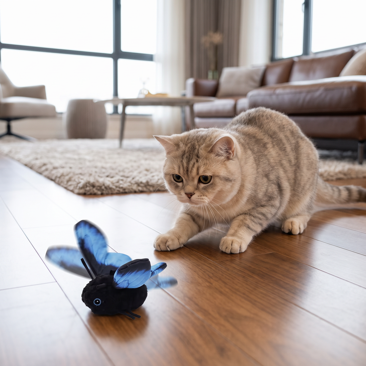 Automatic Flutter Butterfly Cat Toy - product image 1