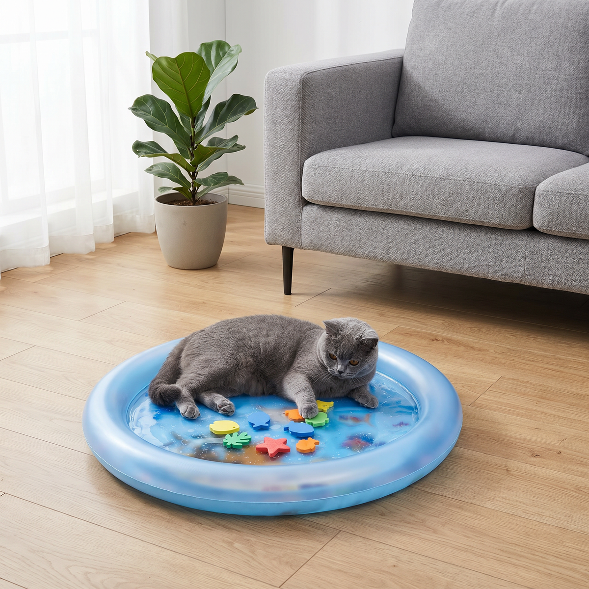 Interactive Cat Cooling Water Mat – cat product view 1