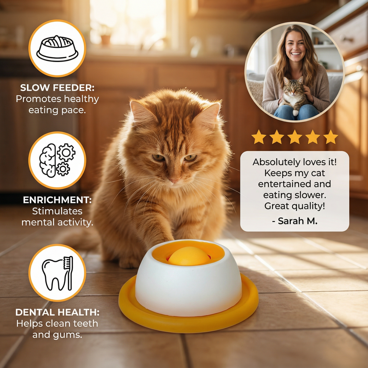 Interactive Cat Lick Mat & Slow Feeder – cat product view 2