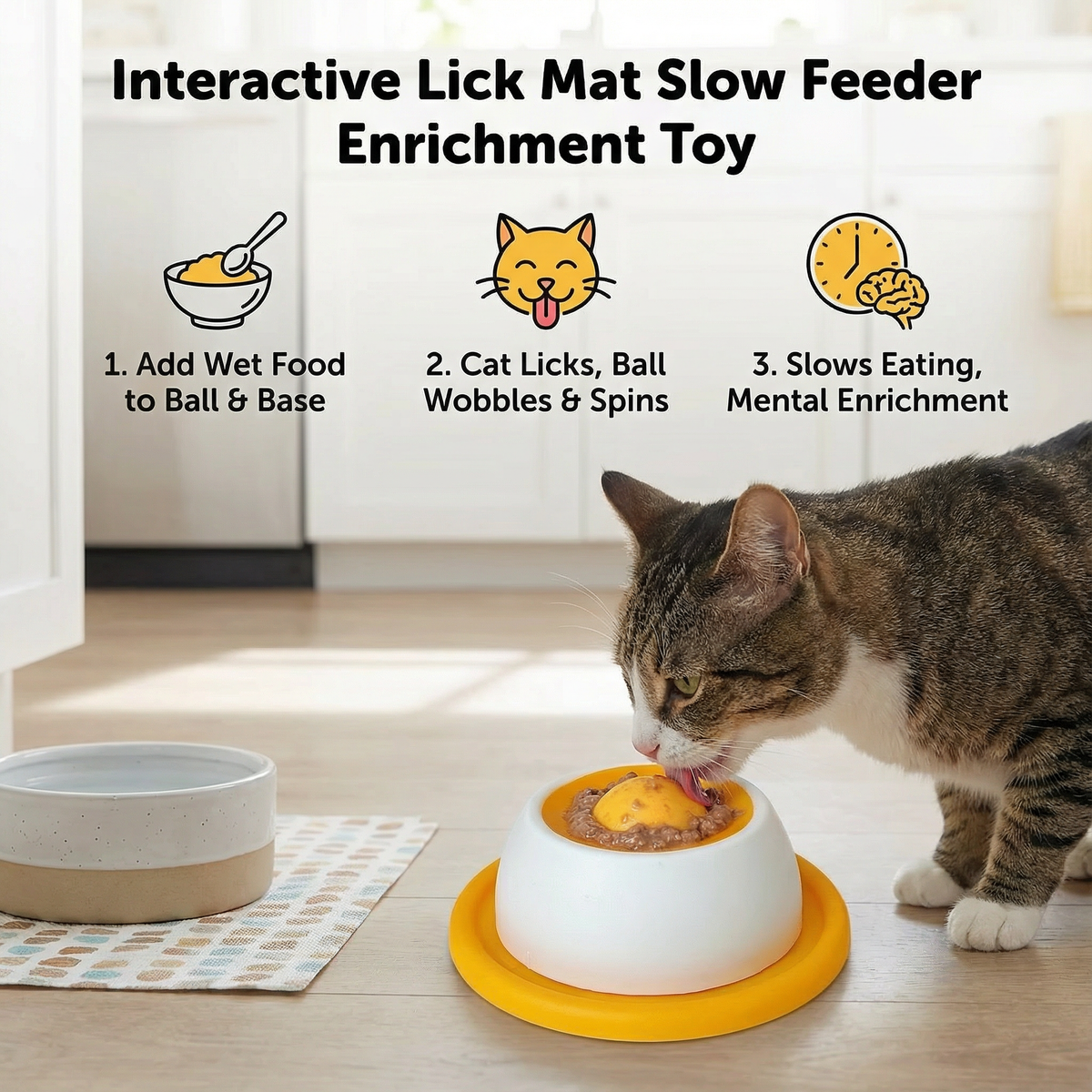Interactive Cat Lick Mat & Slow Feeder – cat product view 3