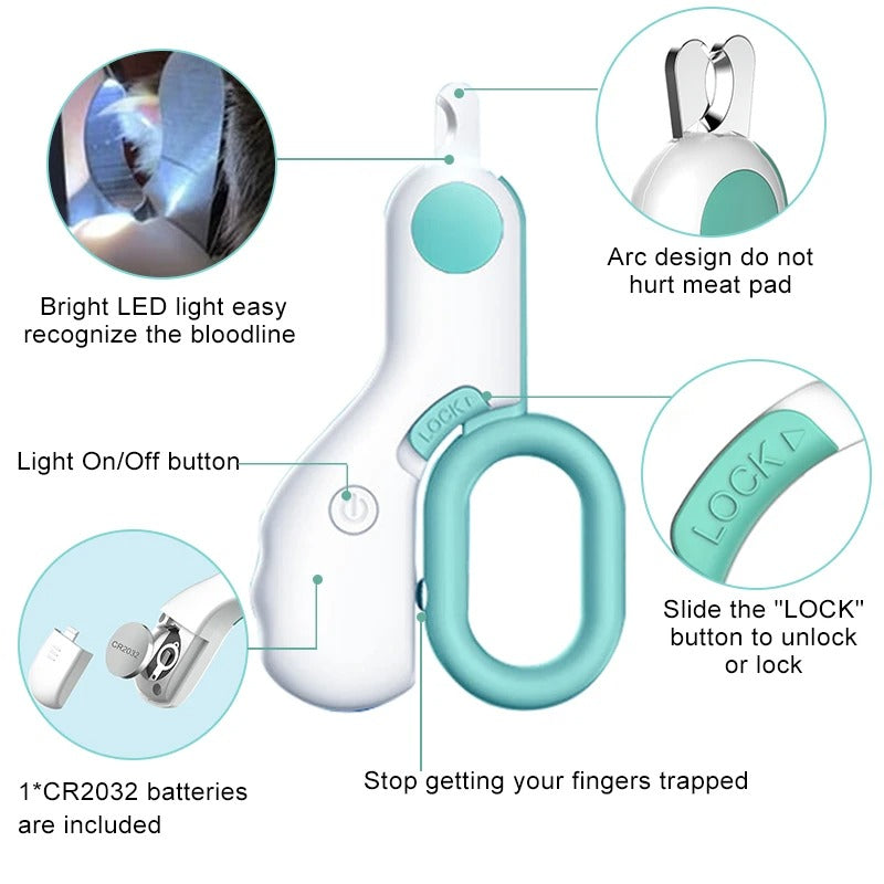 Dog Nail Clipper with Integrated Light – dog product view 2