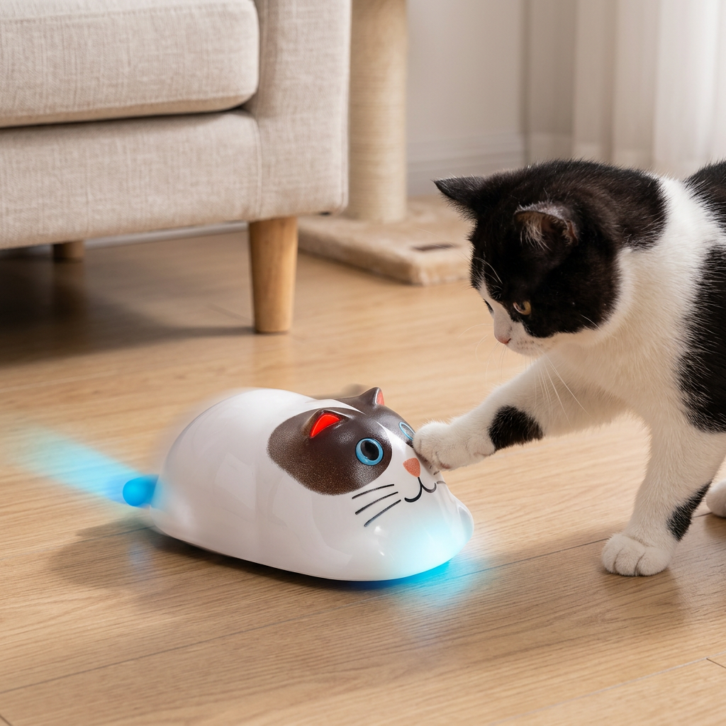 Touch-Activated Smart Cat Robot Toy – cat product view 1