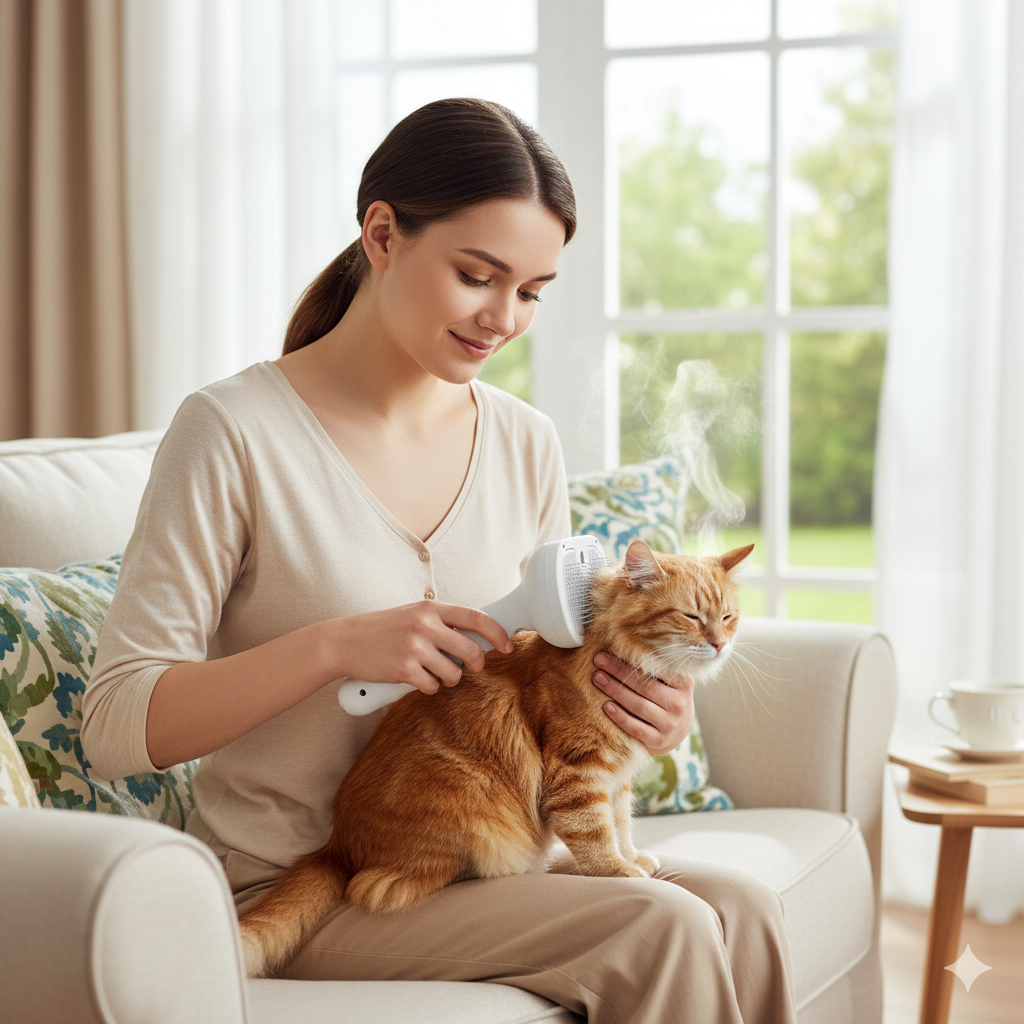 Cat Steam Brush – cat product view 1