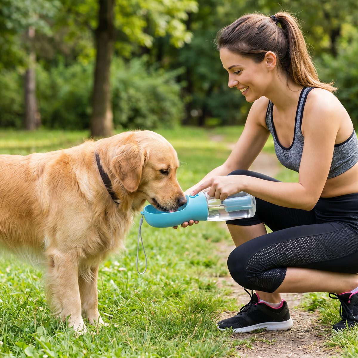 3-in-1 Dog Travel Water Bottle – dog product view 1