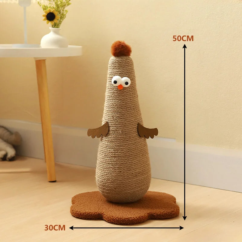 Sisal Cat Scratching Post in Chicken Design – brown large 6e505d18 c125 48b5 9717 9fc74b948 – view 7