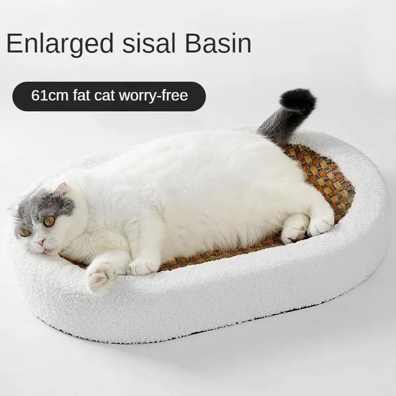 Sculpted Cat Scratcher Bed – cat product view 2