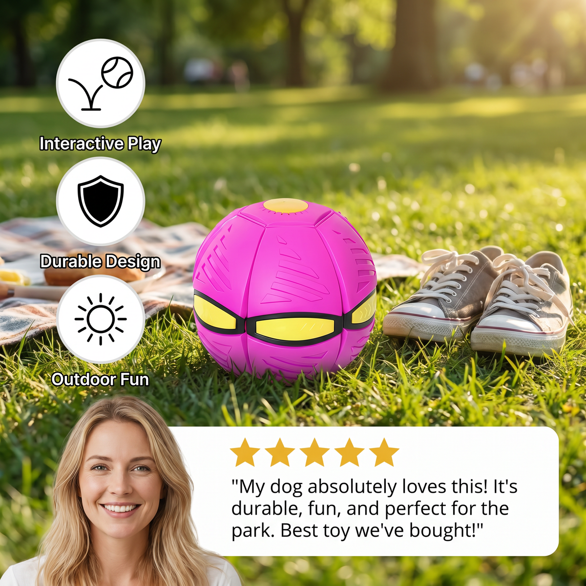 Flying Fetch Dog Ball - product image 2