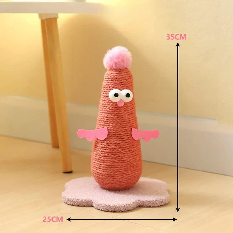 Sisal Cat Scratching Post in Chicken Design – pink small 8f4ccdde 327f 4951 a9b1 b3de442bea – view 8