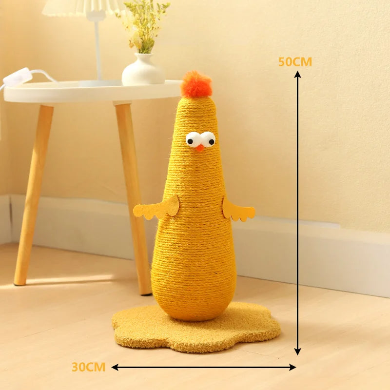 Sisal Cat Scratching Post in Chicken Design – yellow large 490caa5c ef45 433f a0b2 413ef3b8 – view 5